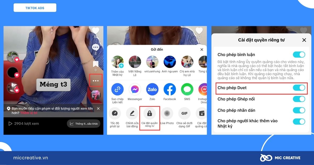 Duet trên TikTok nghĩa là gì