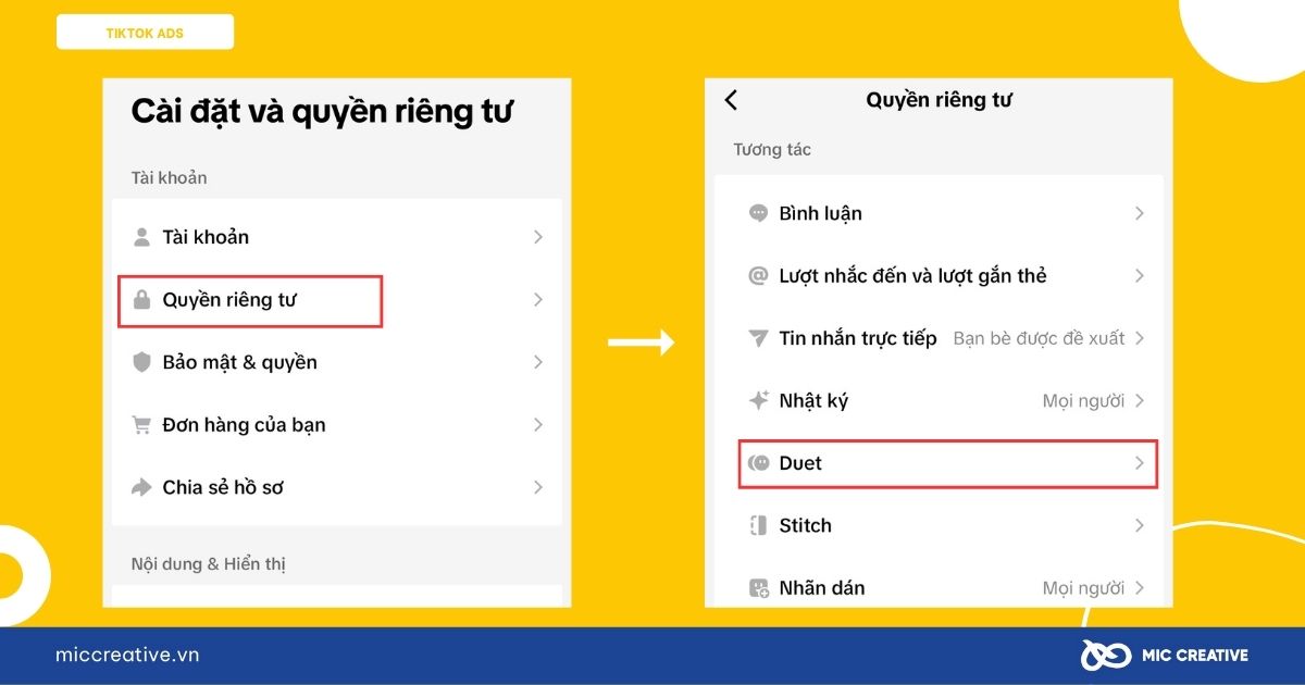 Duet trên TikTok nghĩa là gì