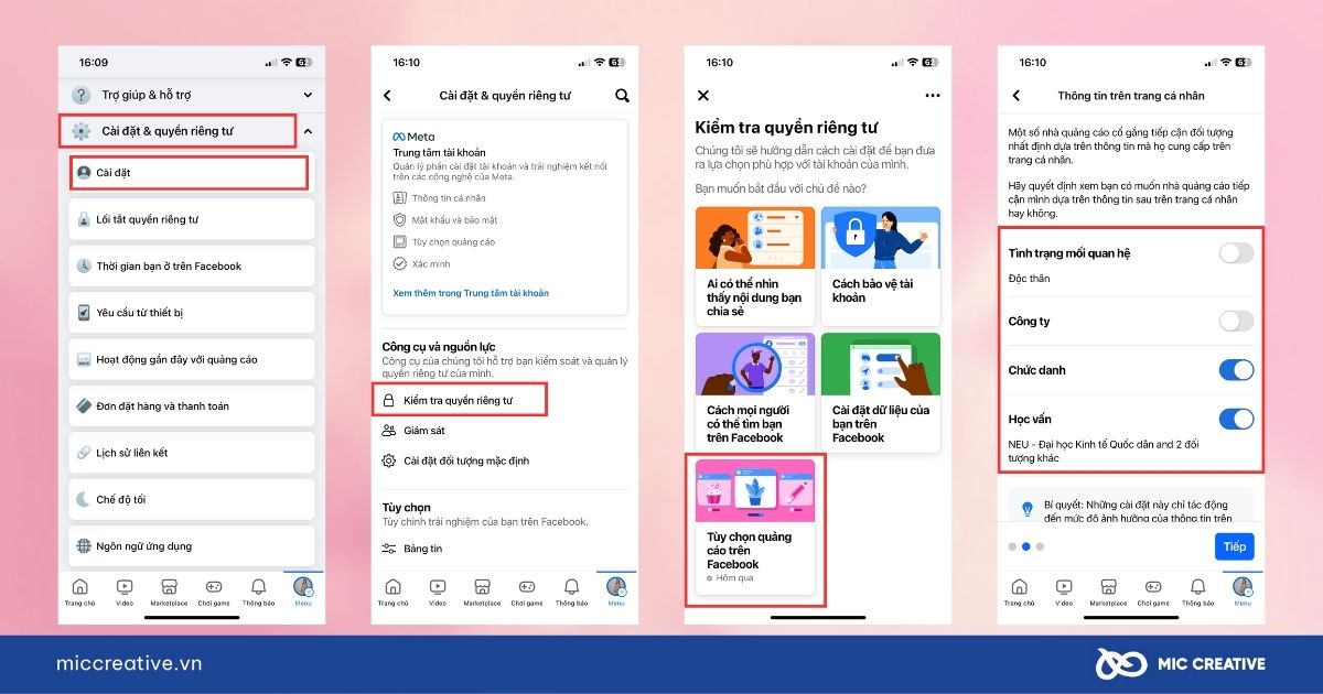 Cách ẩn quảng cáo trên Facebook dựa trên thông tin cá nhân