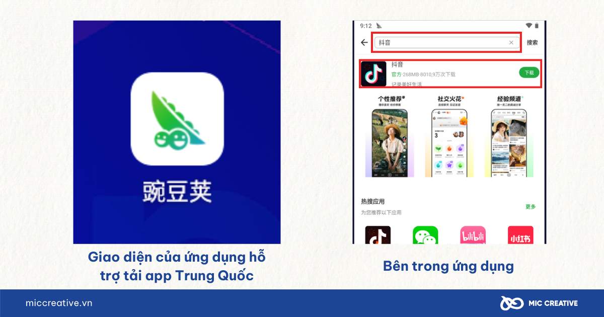 Cài đặt Douyin PC từ ứng dụng hỗ trợ