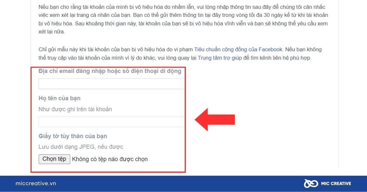 cách lấy lại tài khoản facebook bị vô hiệu hóa