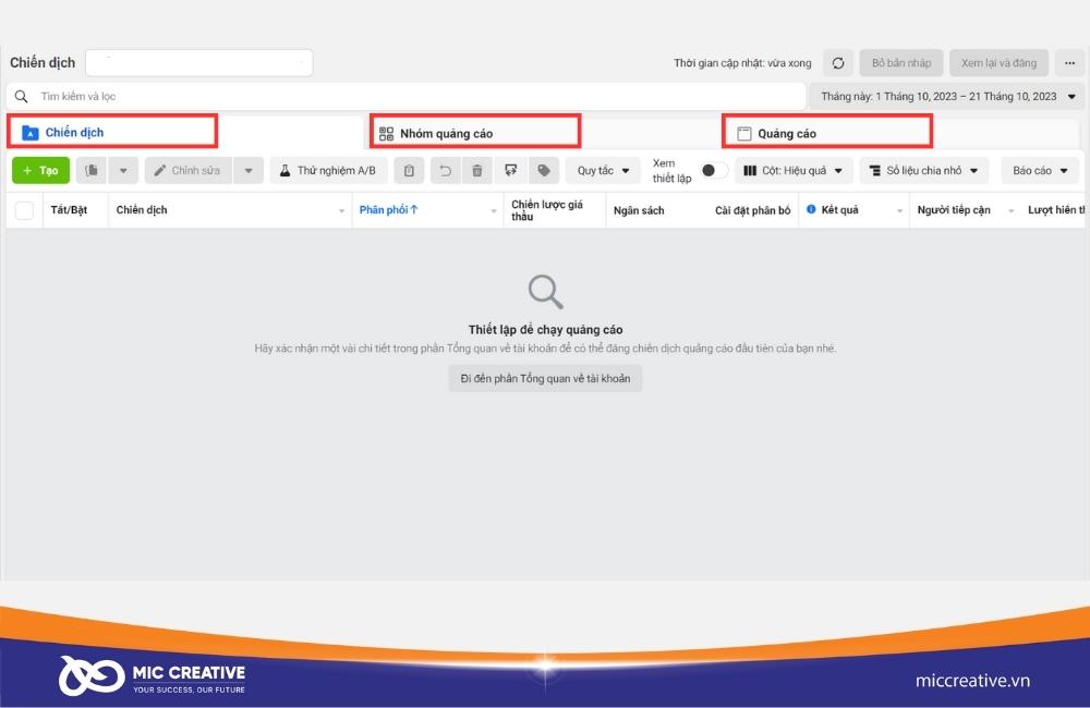 trình quản lý quảng cáo facebook