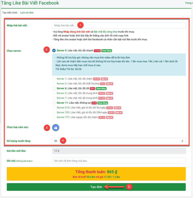 Hướng dẫn hack like trên hệ thống MuaLikes.Net