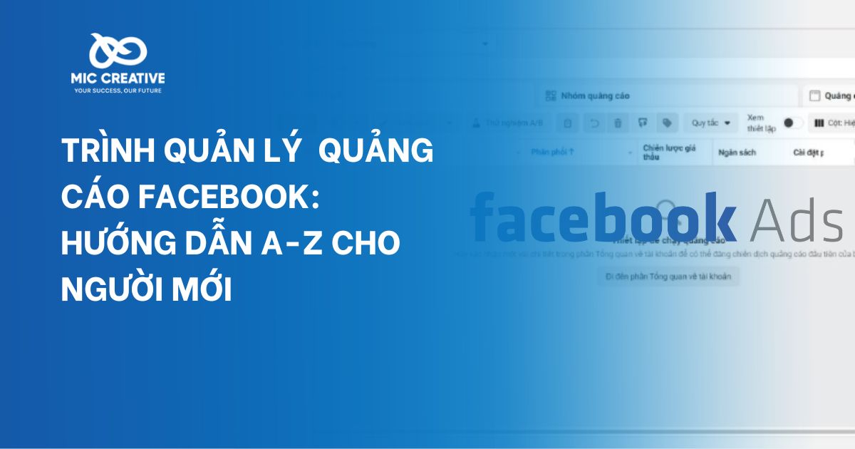 trình quản lý quảng cáo facebook