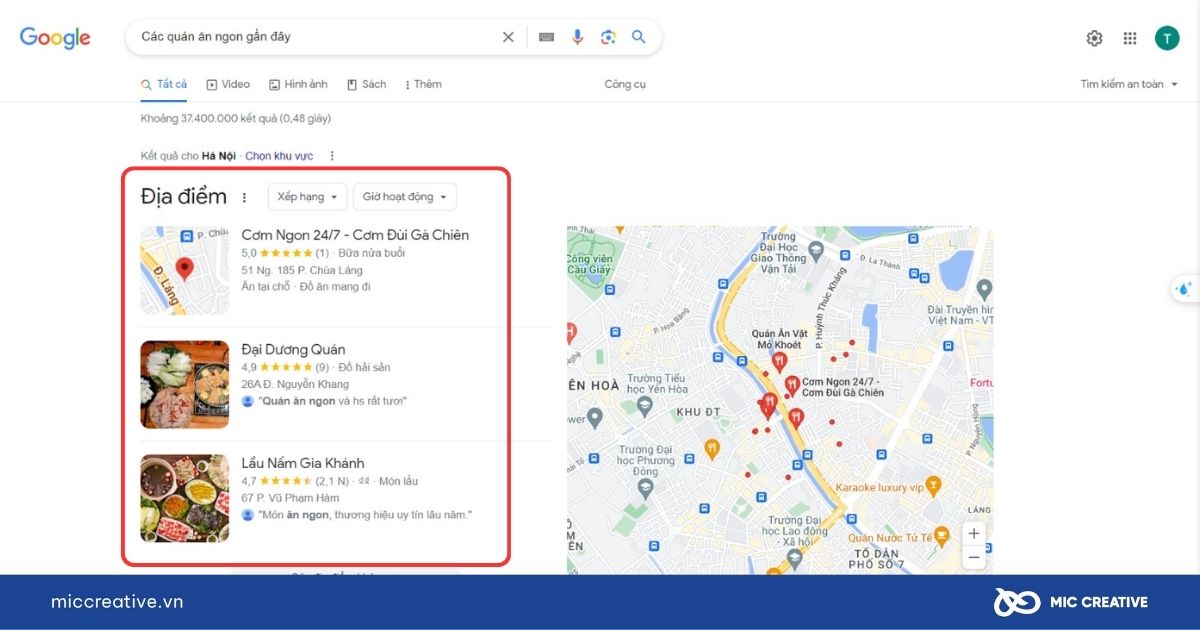 Dịch vụ SEO Google Maps