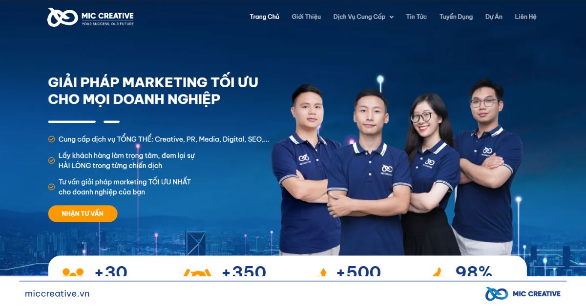 Giao diện Header Website