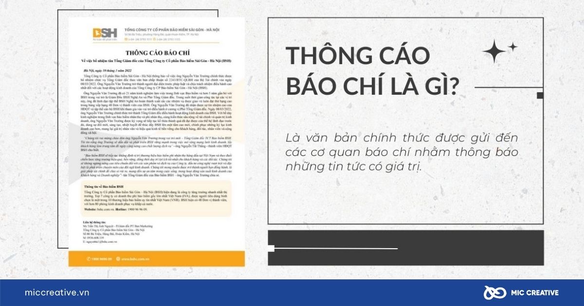 Thông cáo là gì?
