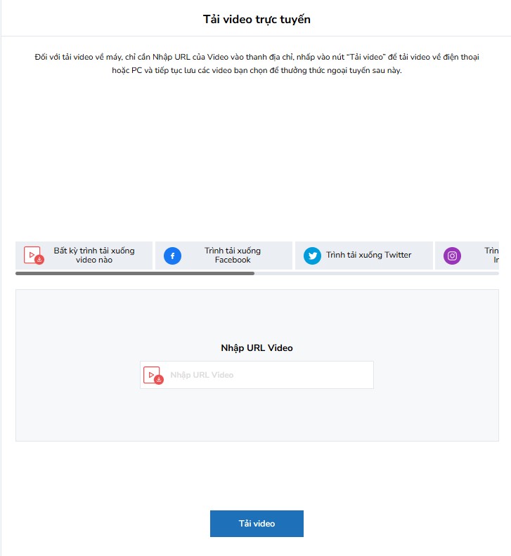 Tải video trực tiếp
