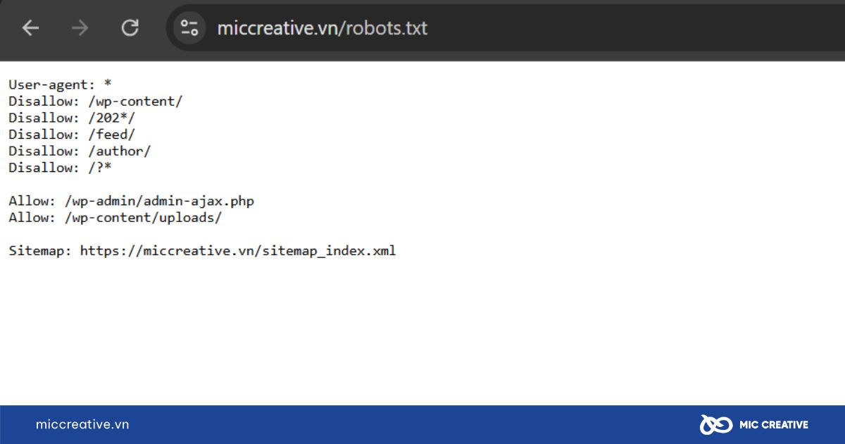 Tệp Robots.txt của trang web