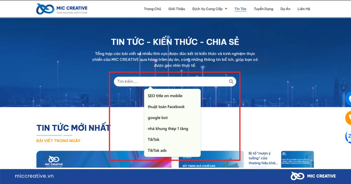 Cấu trúc Website