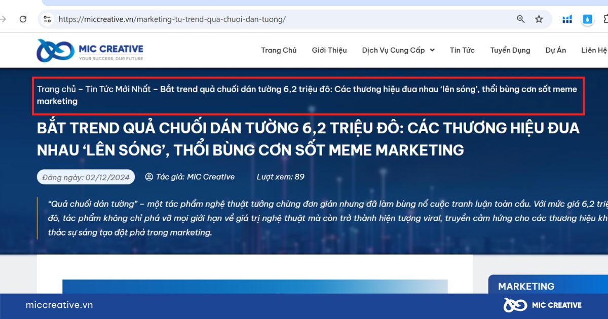 Cấu trúc Website