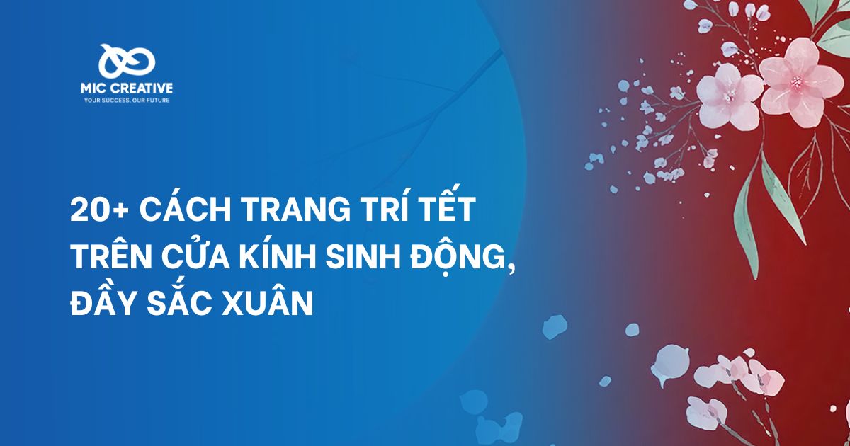 20 cách trang trí Tết trên cửa kính sinh động, đầy sắc Xuân
