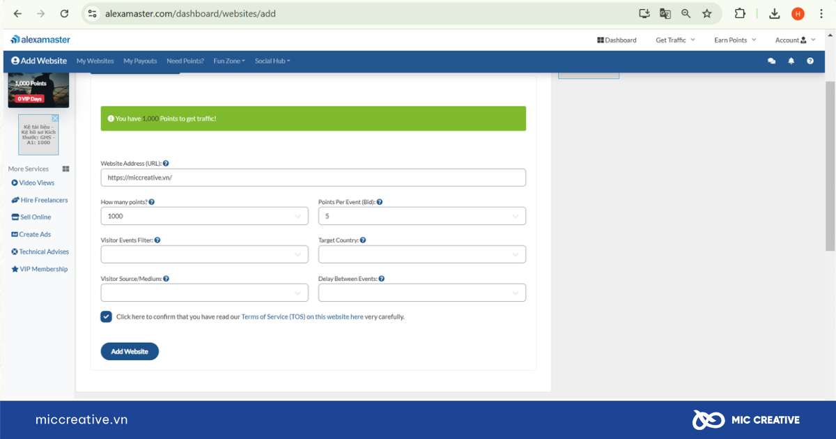 Phần mềm tăng lượt truy cập website