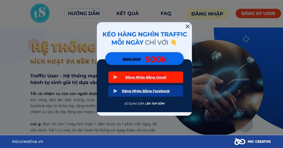 Phần mềm tăng lượt truy cập website