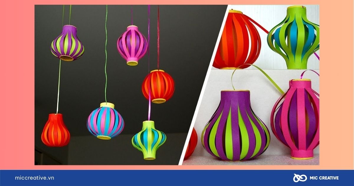 Trang trí bằng lồng đèn giấy