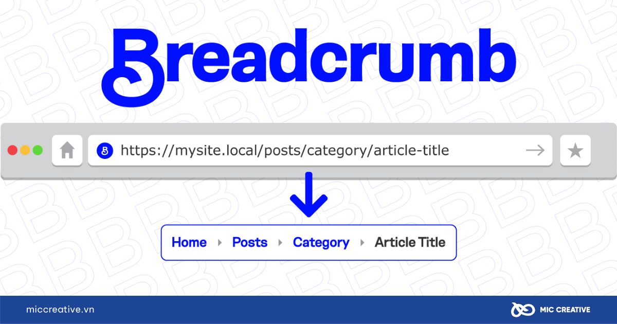 Sử dụng breadcrumbs