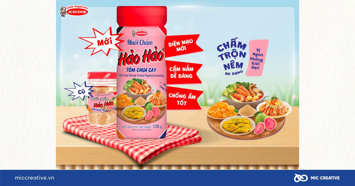 Acecook cho ra mắt muối chấm Hảo Hảo