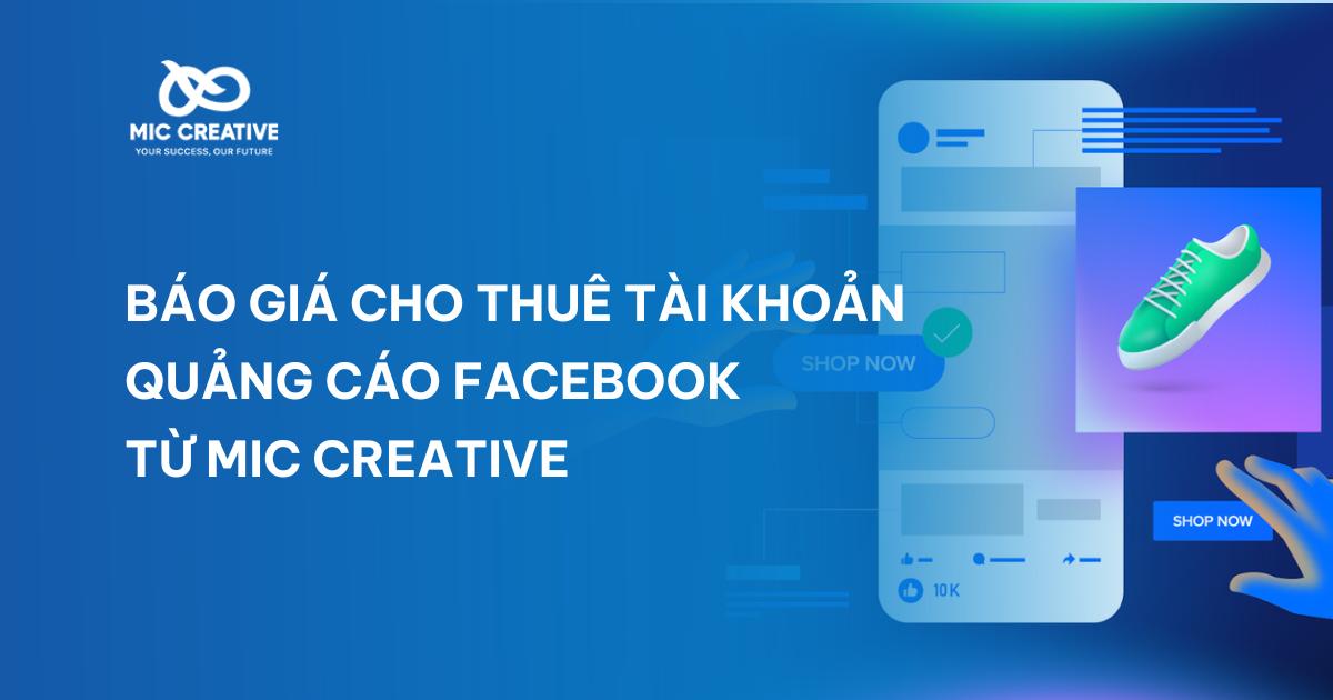 cho thuê tài khoản quảng cáo facebook