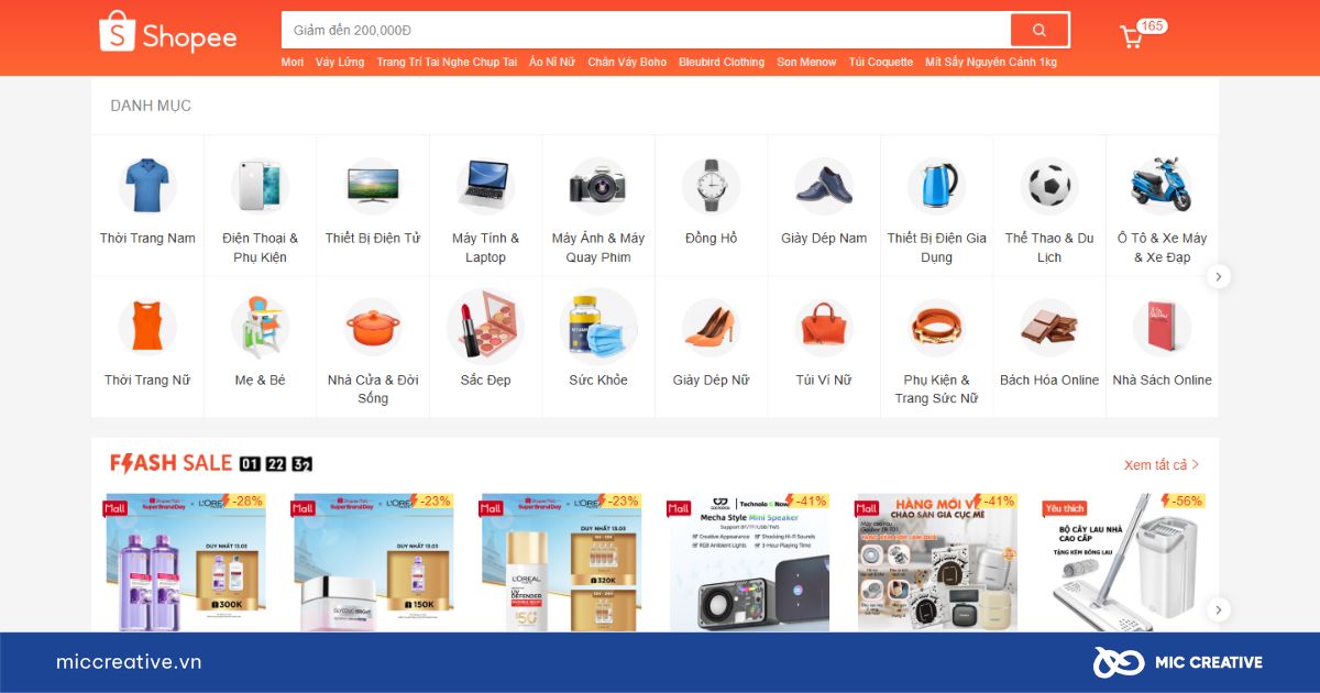 Các sản phẩm được kinh doanh trên Shopee