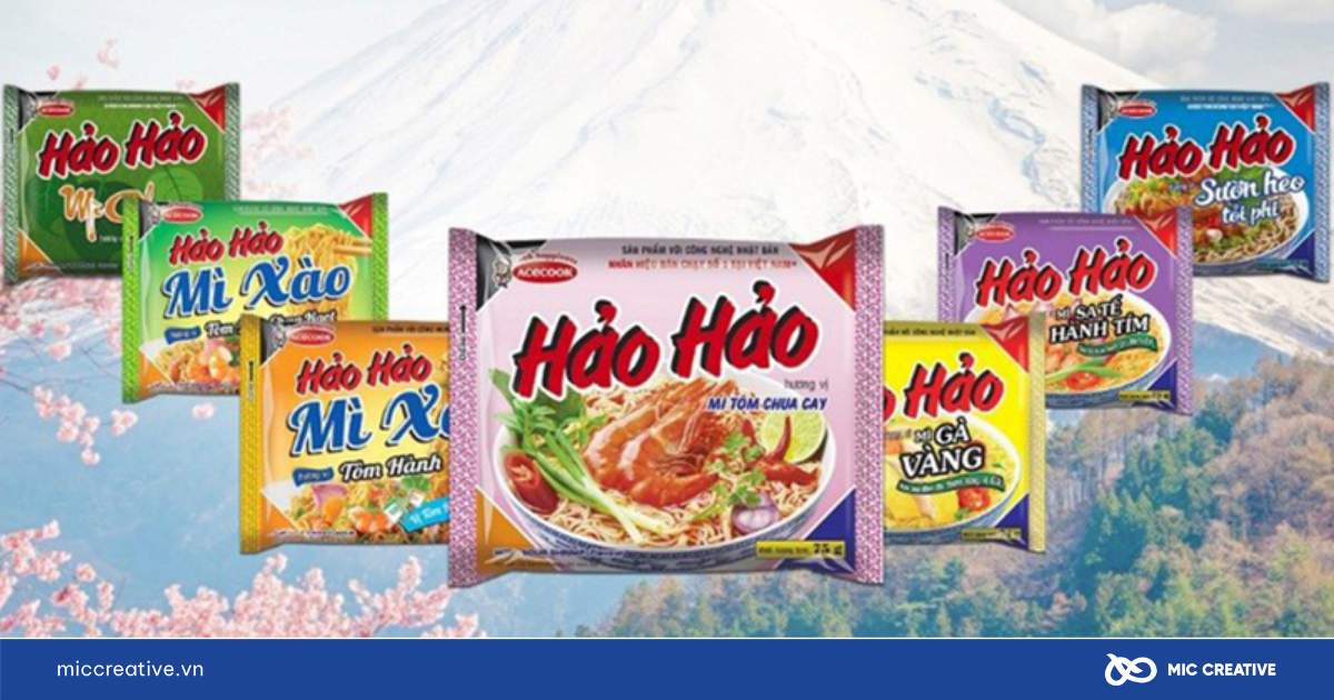 Các sản phẩm thuộc thương hiệu mì Hảo Hảo