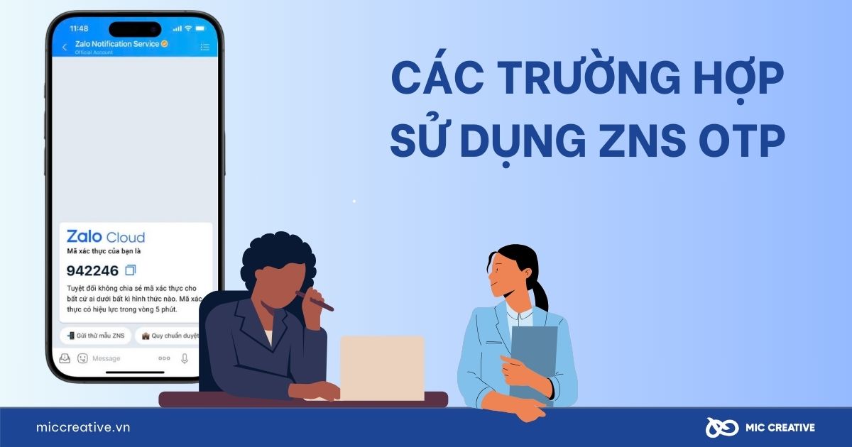 Các trường hợp sử dụng ZNS OTP
