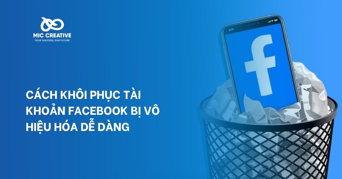 tài khoản Facebook bị vô hiệu hóa