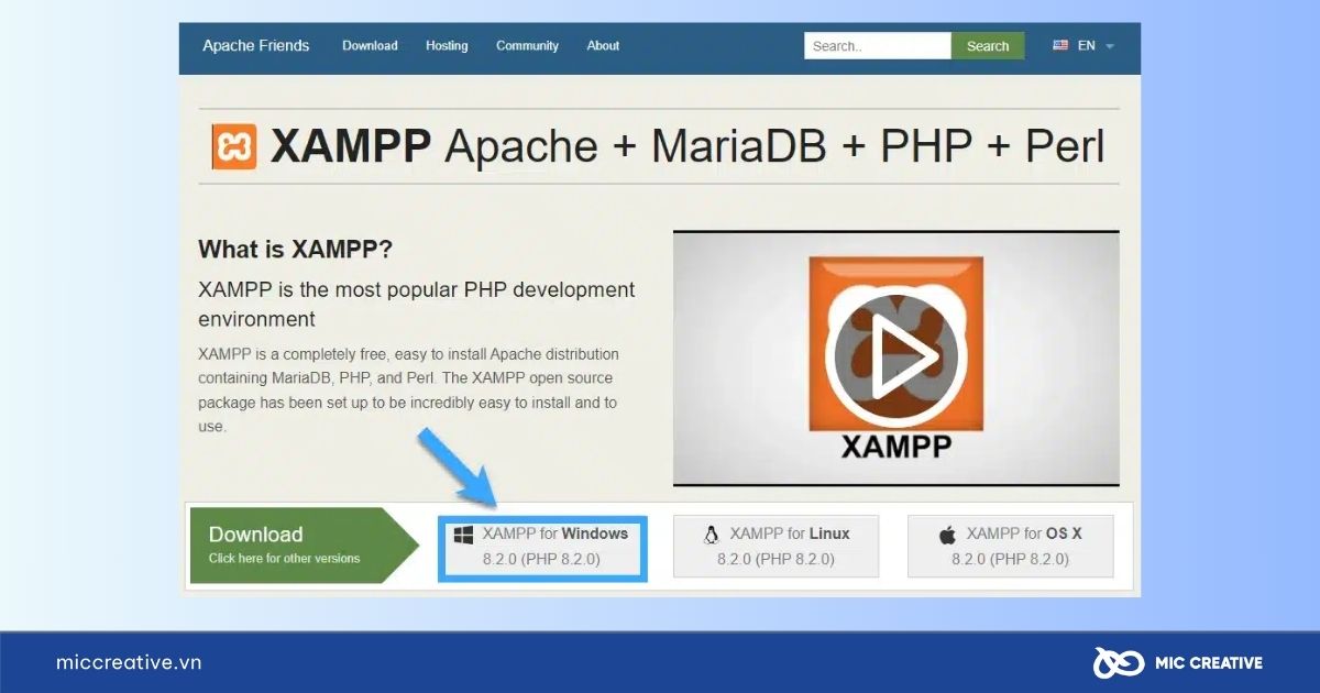 Cài đặt XAMPP
