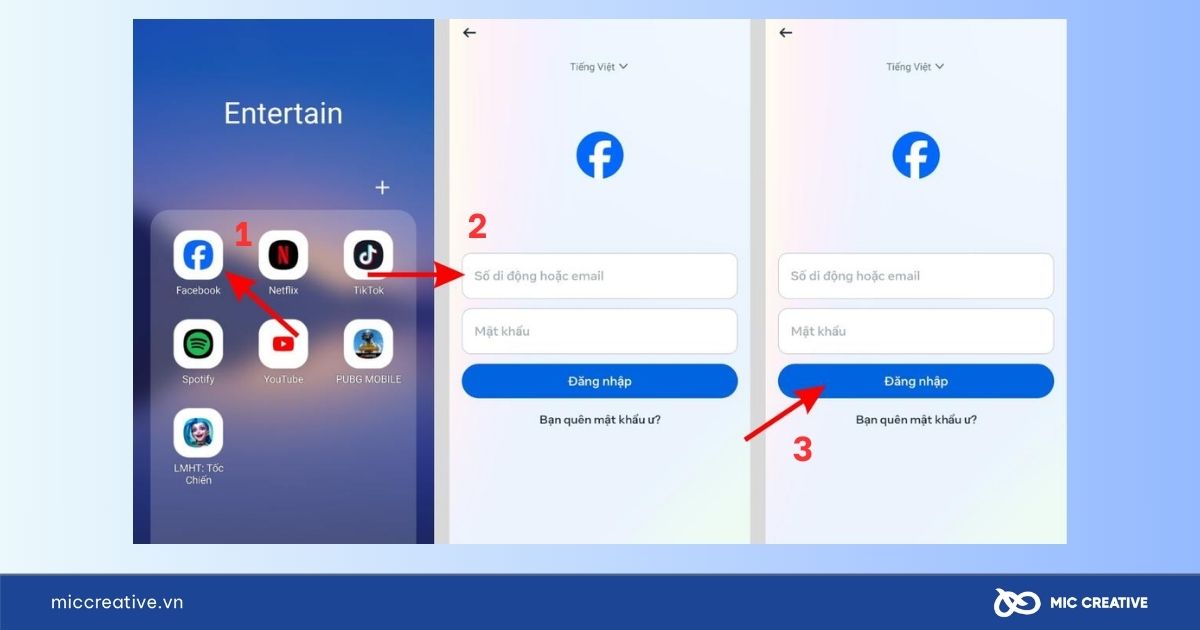 Đăng nhập tài khoản Facebook đã vô hiệu hóa trước đó