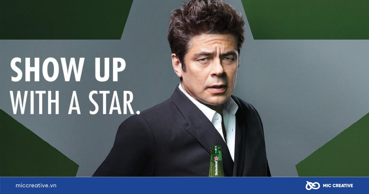 Diễn viên Benicio del Toro đóng quảng cáo trong TVC của Heineken