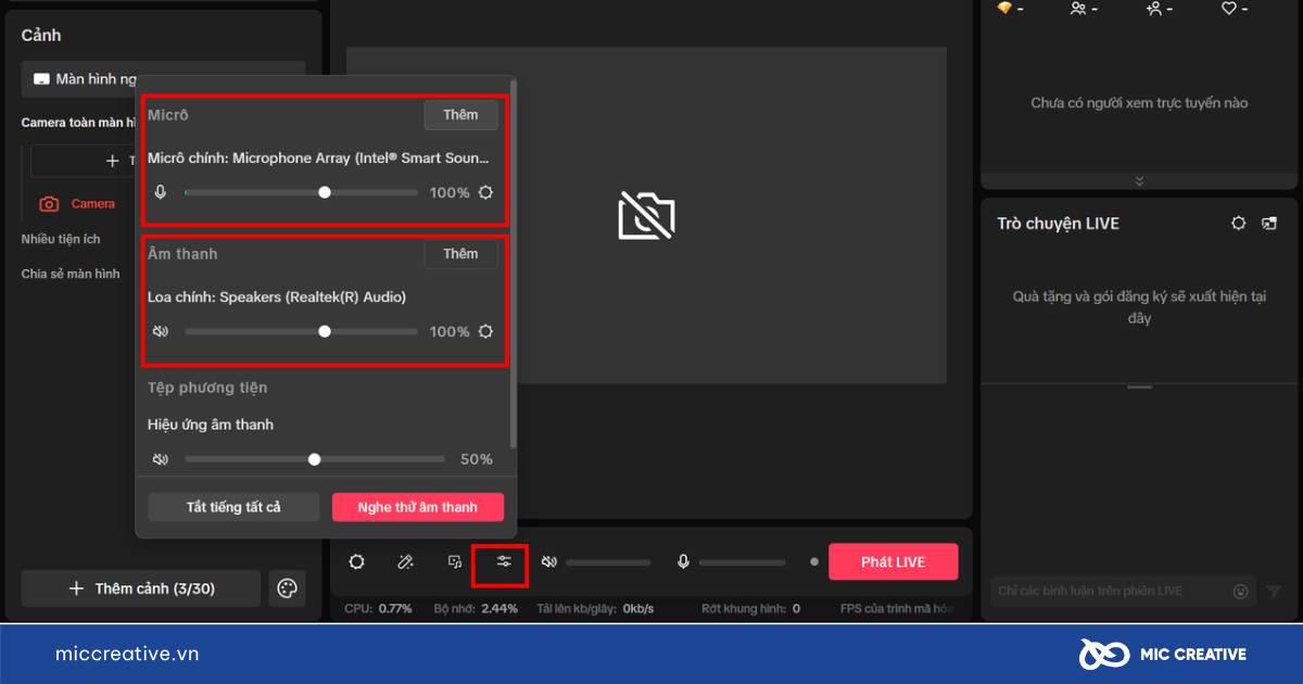tiktok live studio