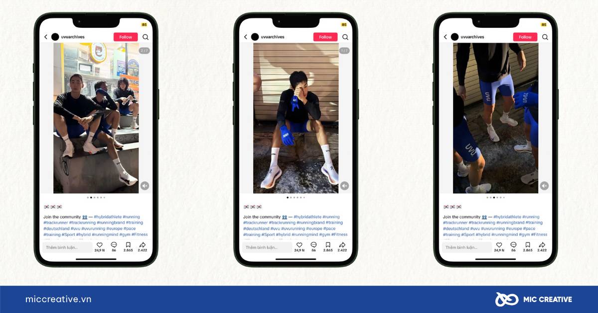 Định dạng nội dung ảnh slideshow