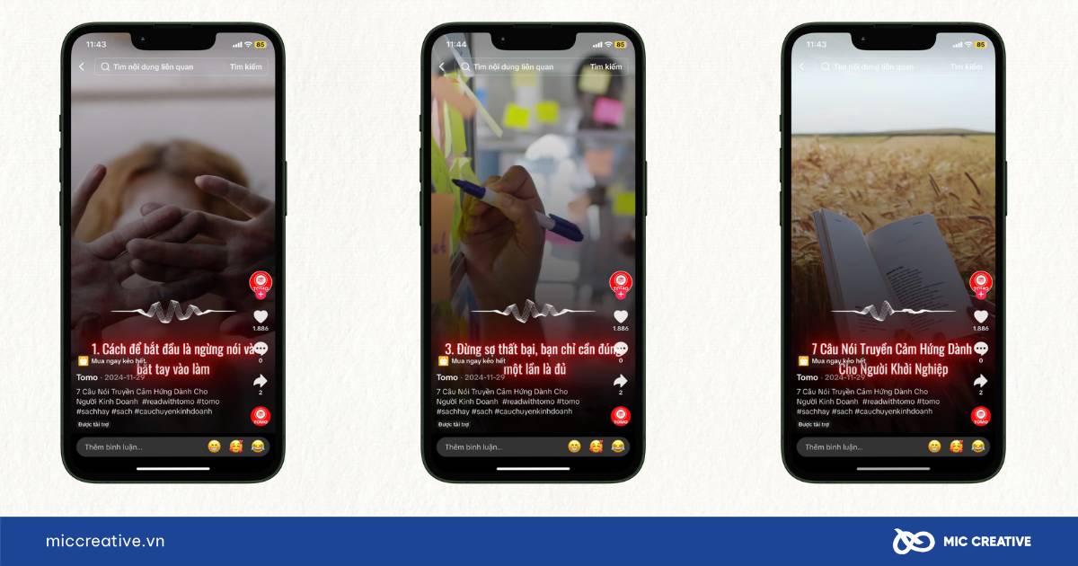 Định dạng nội dung có Text Overlay