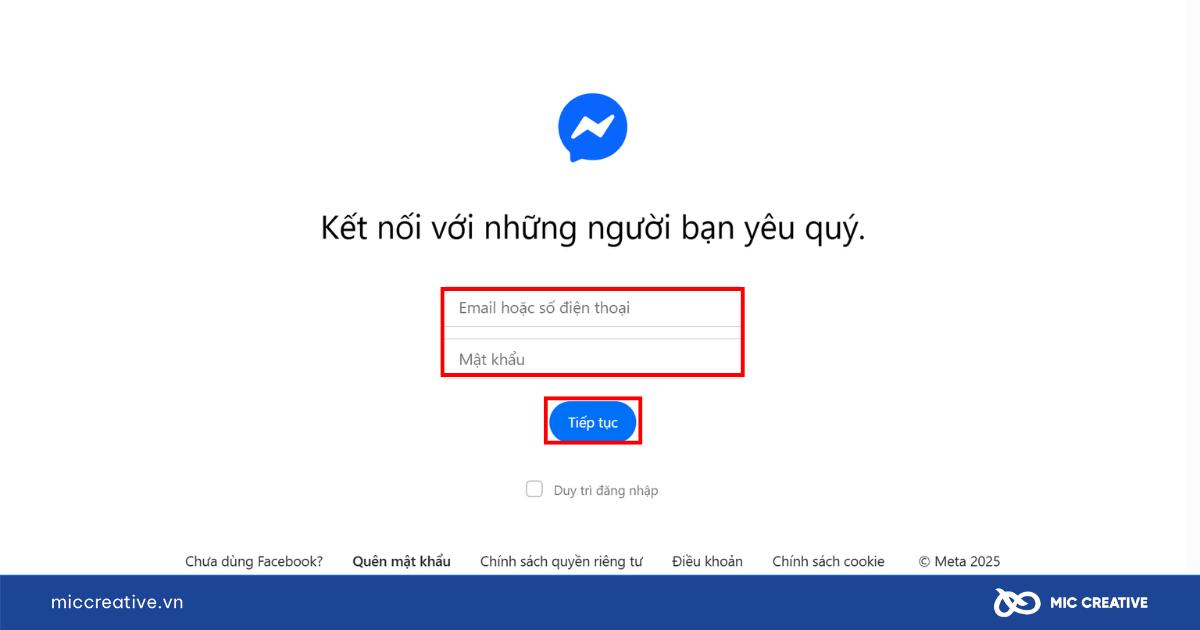cách đăng nhập messenger ứng dụng desktop