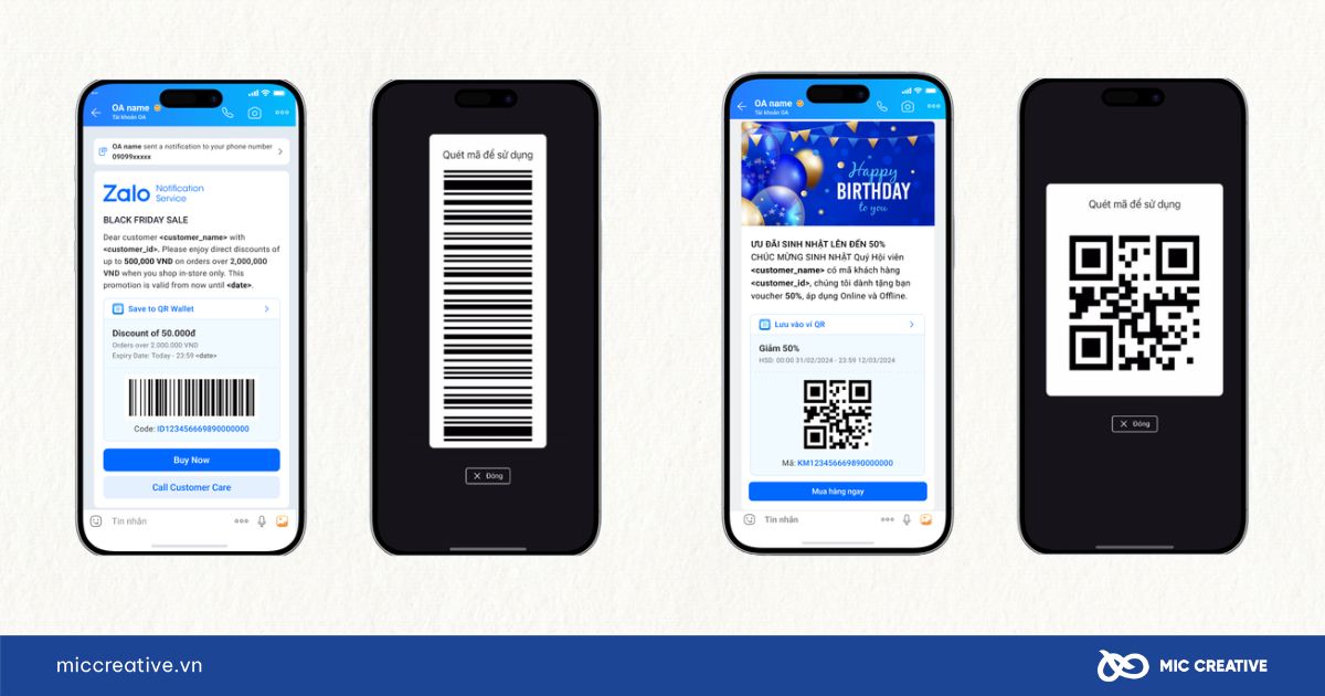 Giao diện ZNS Voucher