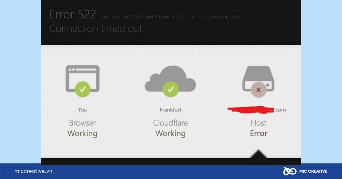 Hosting không tối ưu dẫn tới lỗi