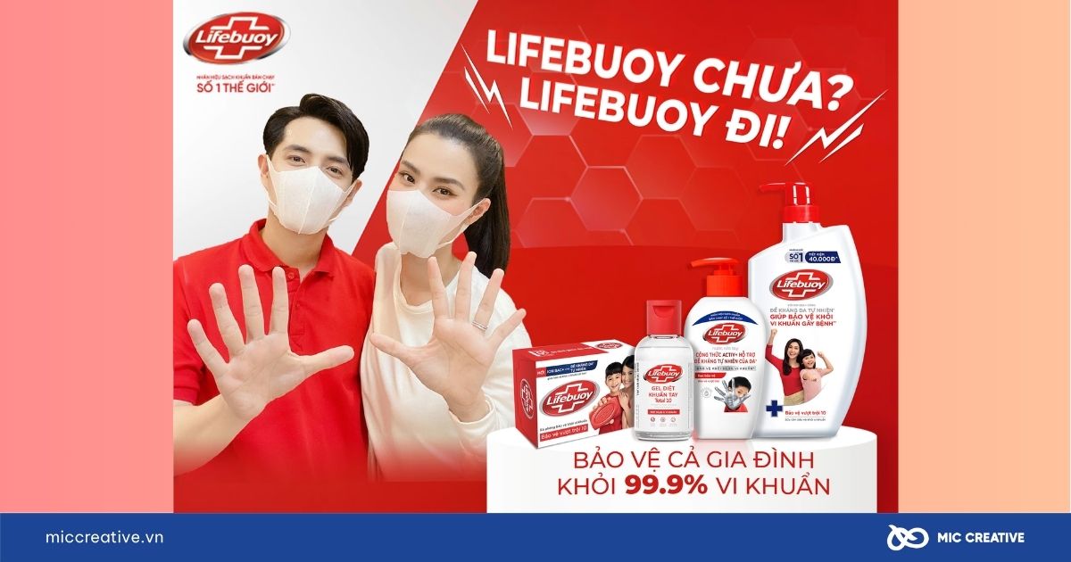Lifebuoy với công thức diệt khuẩn mạnh mẽ
