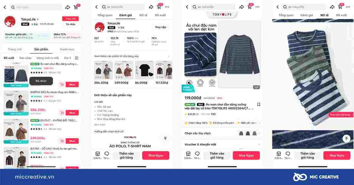 Mẫu các trang Landing Page của một thương hiệu thời trang