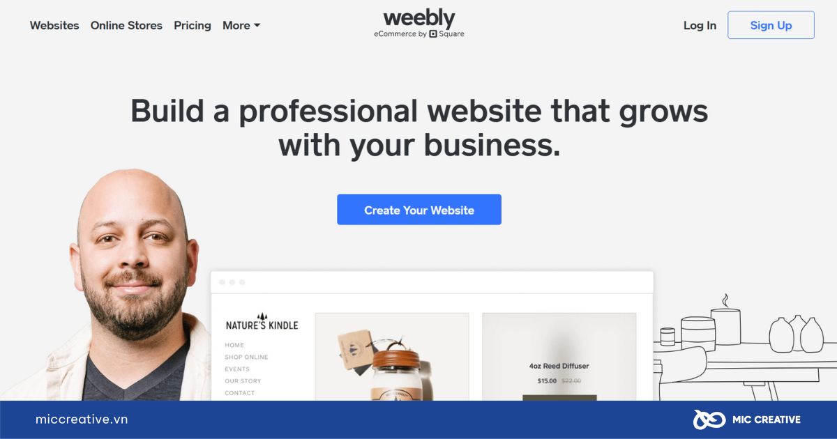 Nền tảng thiết kế website Weebly