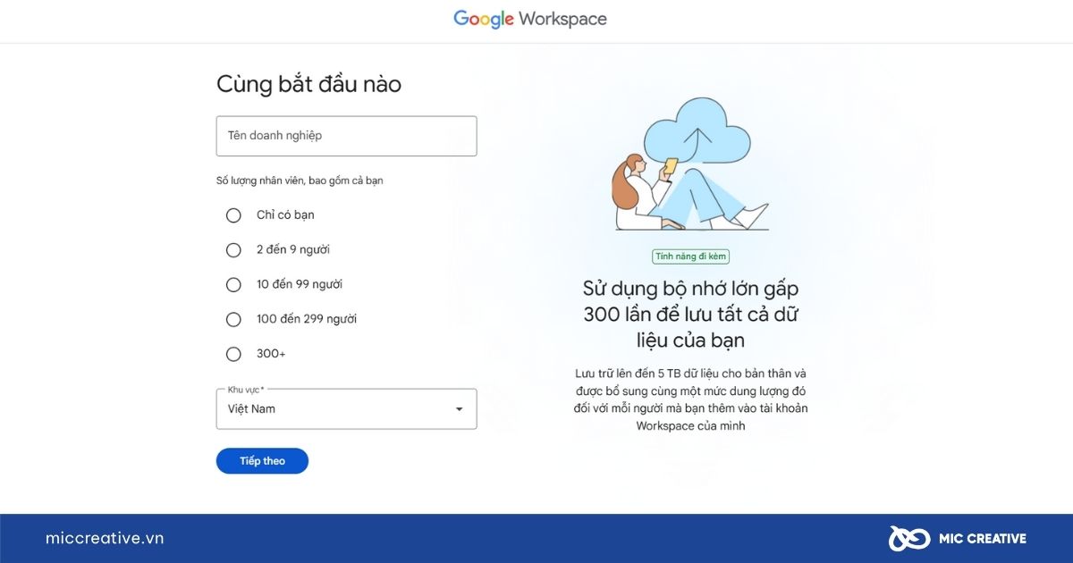 Nhập thông tin cơ bản
