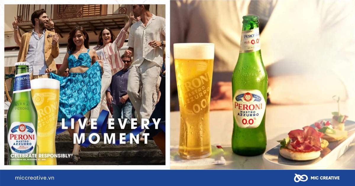 Phong cách sống của người Ý hiện hữu trong quảng cáo bia không cồn Peroni