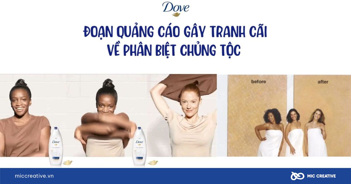 Quảng cáo gây tranh cãi về phân biệt chủng tộc của Dove