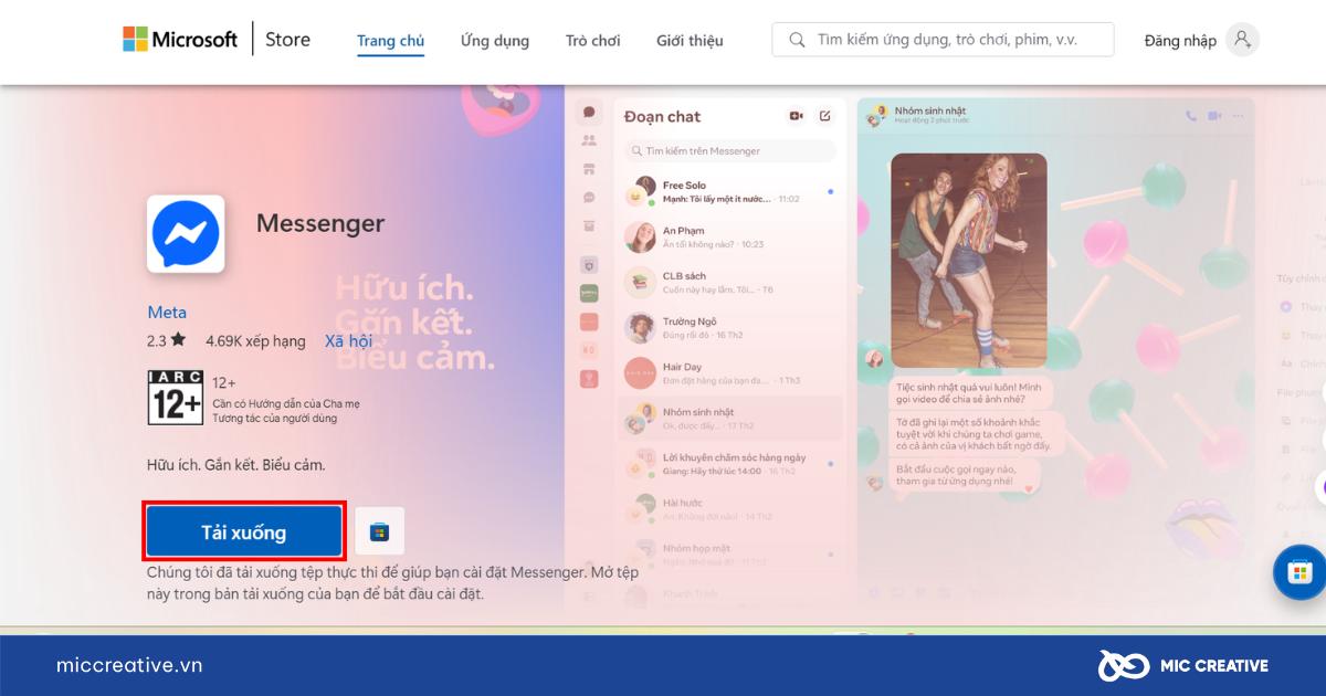 messenger đăng nhập