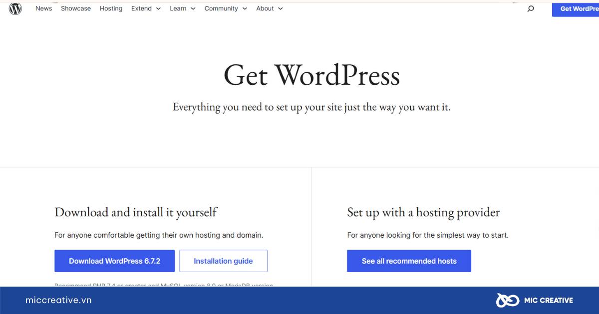 cách tạo website