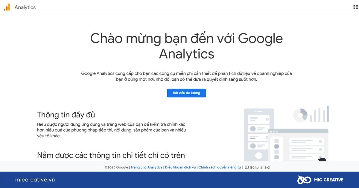 Tạo tài khoản Google Analytics 
