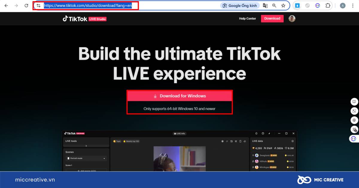 tiktok live studio