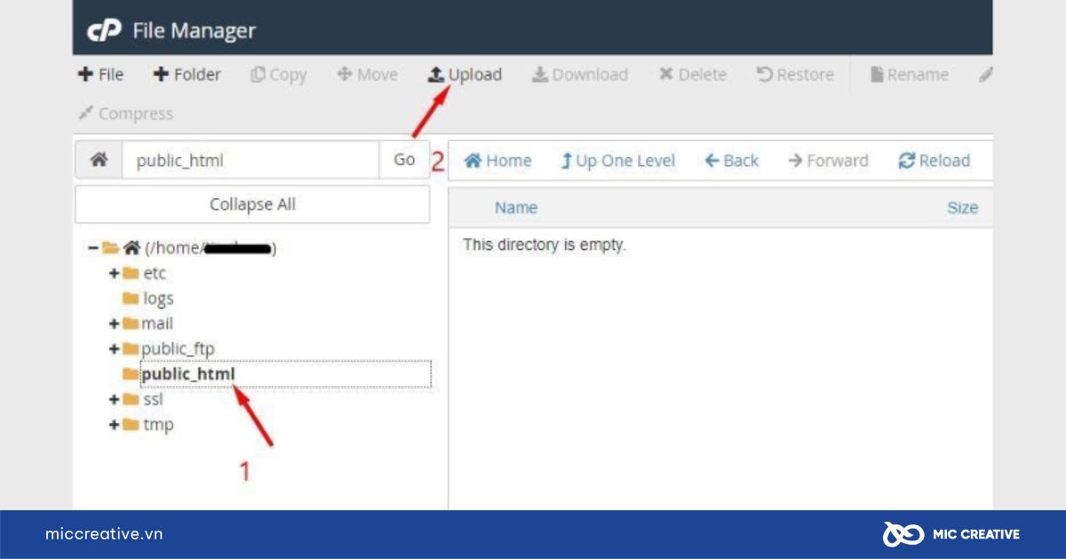 Upload mã nguồn WordPress