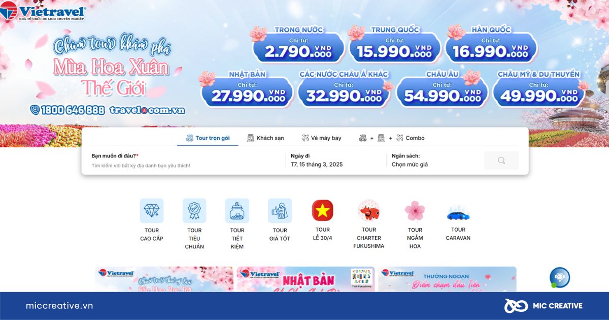 Website của Vietravel