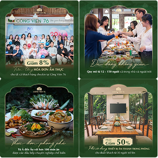 Dự án truyền thông nhà hàng Công Viên 76 Group 1932
