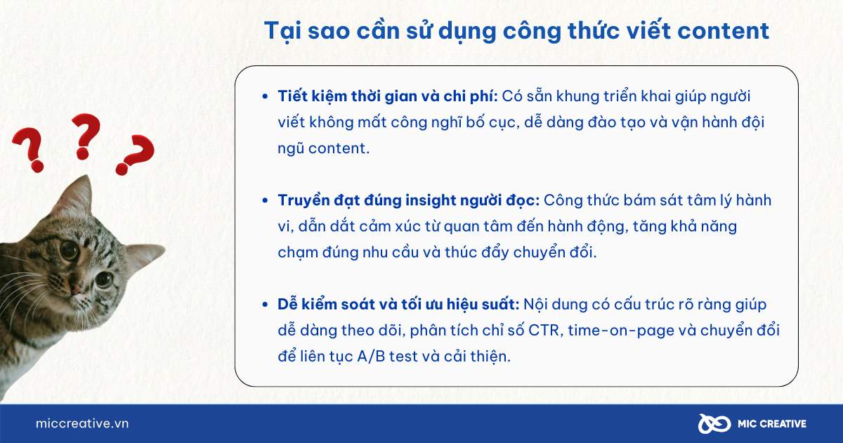 Các công thức viết content