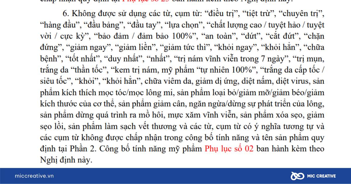 Cấm quảng cáo lố mỹ phẩm